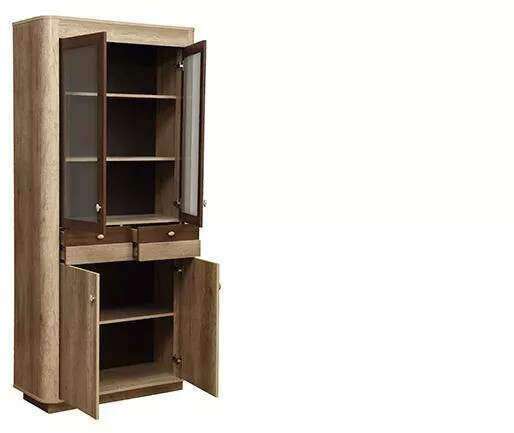 Шкаф-витрина Фантазия 34.05 дуб каньон/дуб кальяри Шкаф-витрина Фантазия 34.05 дуб каньон/дуб кальяри