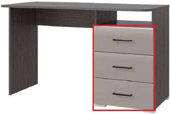 Фасад стола Ненси 3 ящика 1200, капучино