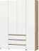 Шкаф четырехстворчатый Некст 1, Дуб золотой, Белый