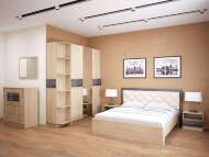 Мебель для cпальни Мадлен ТЭКС Вариант 2 (Дуб Шале серебро)