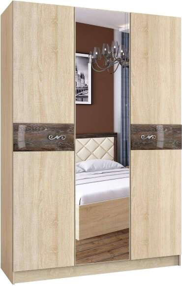 Мебель для cпальни Мадлен ТЭКС Вариант 2 (Дуб Шале серебро)