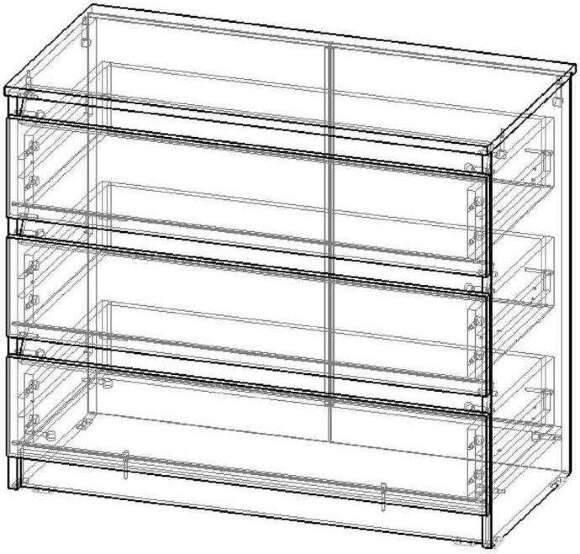 Агата М7 комод белый Агата М7 комод белый