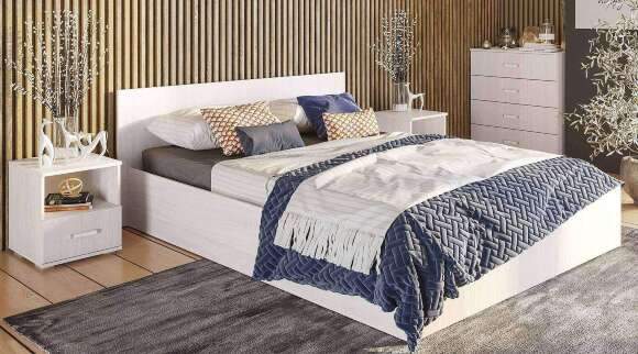 Кровать 140х200 Белла КР-11 (БТС) с проложками ДСП