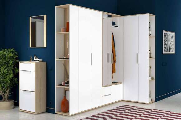 Куба Шкаф для одежды 13.136 Дуб сонома, Белый премиум