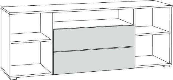 Остин Тумба под ТВ 16.47 белый/дуб золотой
