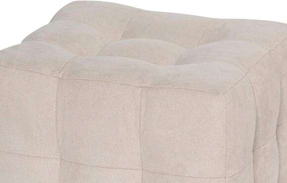 Пуф Лотос Светло-бежевый велюр