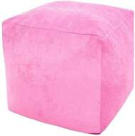 Пуфик Куб микровельвет розовый