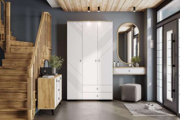 Прихожая Байкал, Белый. Комплект 1