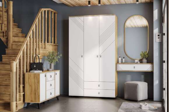 Прихожая Байкал, Белый. Комплект 1