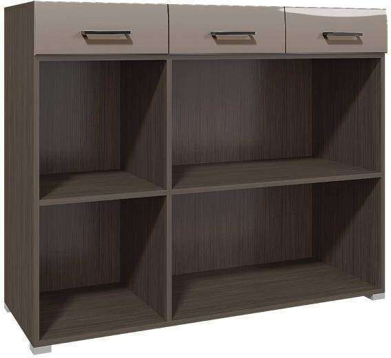 Комод Ненси, венге/капучино глянец