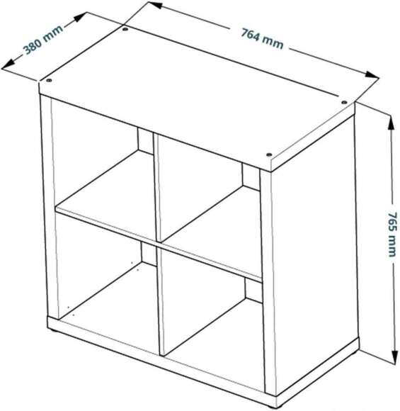 Стеллаж FÖRA 4 белый