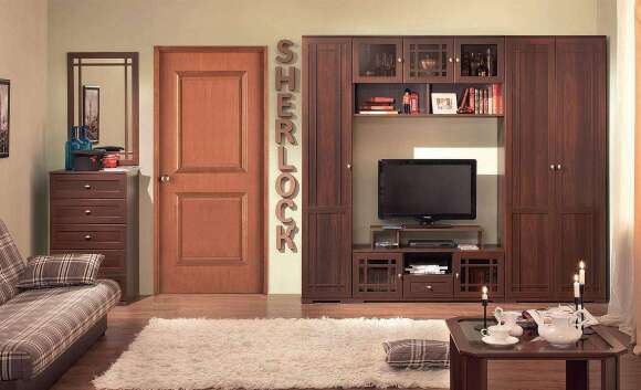 Тумба ТВ Глазов-мебель Sherlock 3 (Орех Шоколадный) Тумба ТВ Глазов-мебель Sherlock 3 (Орех Шоколадный)