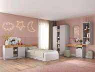 Прайм молодежная 1 кашемир / дуб золотой Прайм молодежная 1 кашемир / дуб золотой