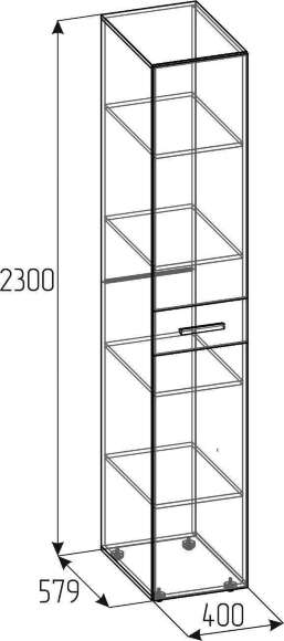 Шкаф-пенал для белья Норвуд 55 Глазов-мебель