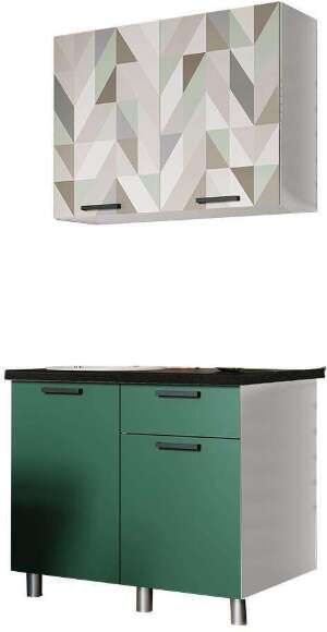 Кухня Ева 1.0 (БТС) Зеленый лес