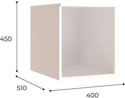 Антресоль для пенала Лагуна, белый/дуб юкон