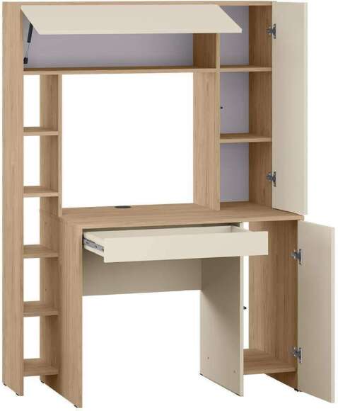 Стол компьютерный Комфорт 12.71, Гикори Рокфорд, Сатин Стол компьютерный Комфорт 12.71, Гикори Рокфорд, Сатин