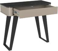 Фиделия стол туалетный 76.12 серый камень / мрамор черный Фиделия стол туалетный 76.12 серый камень / мрамор черный