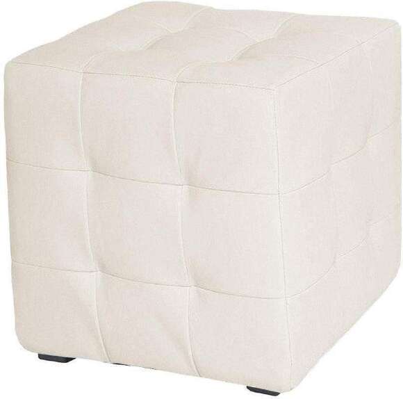 Пуф Лотос Светло-бежевый экокожа