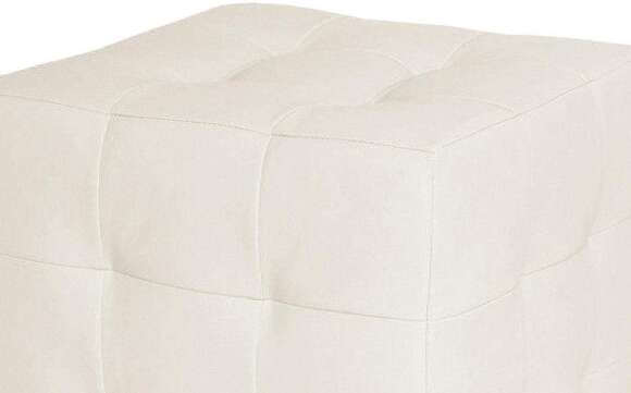 Пуф Лотос Светло-бежевый экокожа