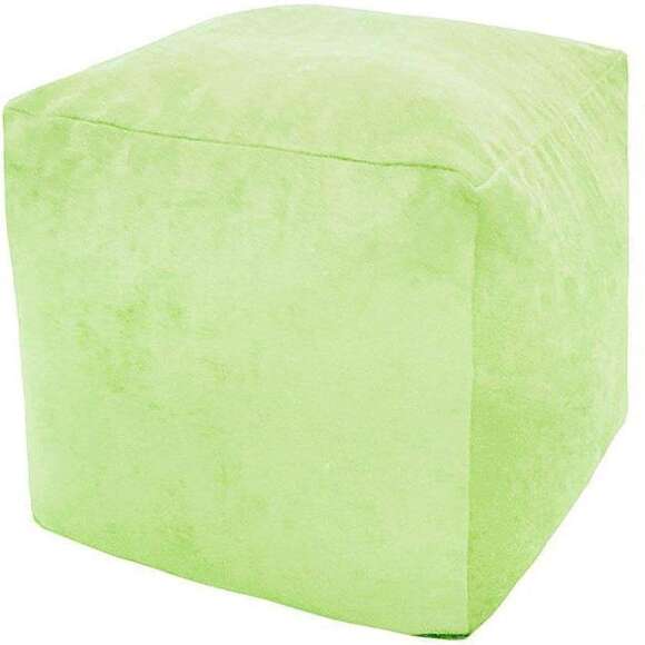 Пуфик Куб микровельвет салатовый