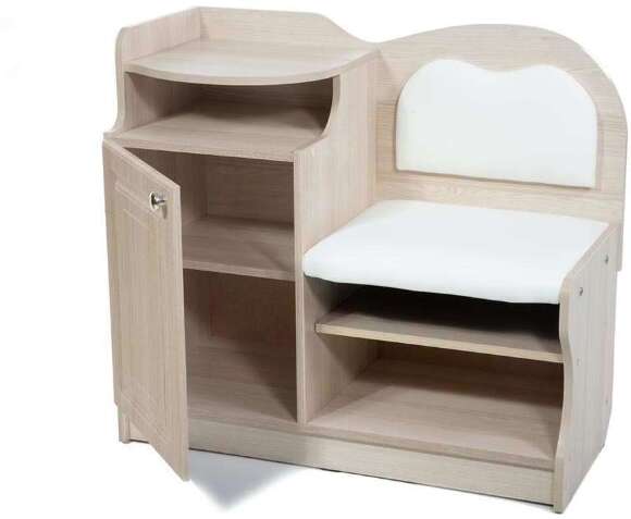 Банкетка под телефон 1 ясень светлый-милк Банкетка под телефон 1 ясень светлый-милк