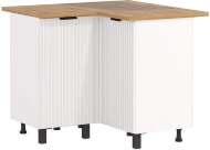 Венера стол угловой МДФ Белый матовый фрезерованный Венера стол угловой МДФ Белый матовый фрезерованный