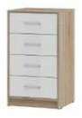 Комод Мия КМ-02 (Семья Мебелони) Дуб Сонома / Белый Комод Мия КМ-02 (Семья Мебелони) Дуб Сонома / Белый