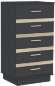 Комод высокий 3 Анона, антрацит