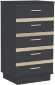 Комод высокий 3 Анона, антрацит