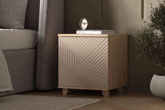 Ньёрд Тумба прикроватная 1ст Дуб Сонома / Ива пепельная Ньёрд Тумба прикроватная 1ст Дуб Сонома / Ива пепельная