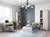 Прайм молодежная 2 кашемир / дуб золотой Прайм молодежная 2 кашемир / дуб золотой