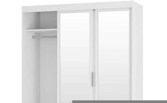 Шкаф-купе Симпл 1600 ШКК-06 (БТС) Белый