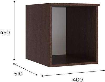 Антресоль для пенала Лагуна, венге/дуб молочный Антресоль для пенала Лагуна, венге/дуб молочный
