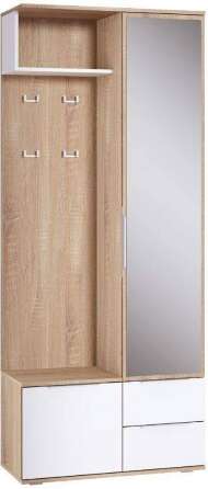 Куба Шкаф комбинированный 10.14 Дуб сонома, Белый премиум Куба Шкаф комбинированный 10.14 Дуб сонома, Белый премиум