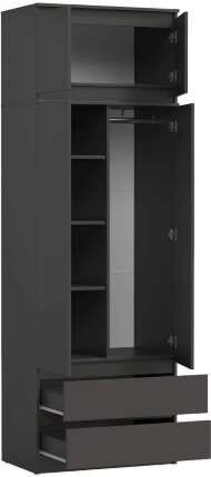 82.03 шкаф + 82.06 тумба Берген Диамант серый