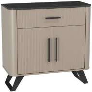 Комод Фиделия 76.03, Серый камень, Мрамор черный Комод Фиделия 76.03, Серый камень, Мрамор черный