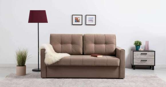 Диван кровать Лео, Коричневый