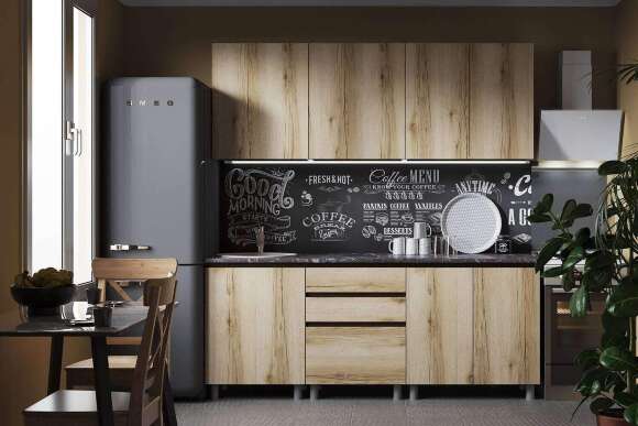 Шкаф навесной Плейона П8В, венге/дуб делано