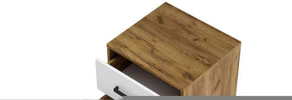 Комод Мия КМ-02 (Семья Мебелони) Крафт / Белый