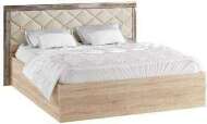 Кровать без основания Мадлен 160х200, дуб шале мореный