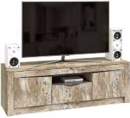 Тумба ТВ Ривьера, Дуб Юкон, Бетон темный