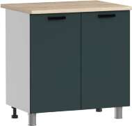 МК Аленушка Н 800 Лаванда Изумруд, скоба черный (со столешницей)