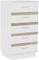 Комод высокий 3 Анона, белый