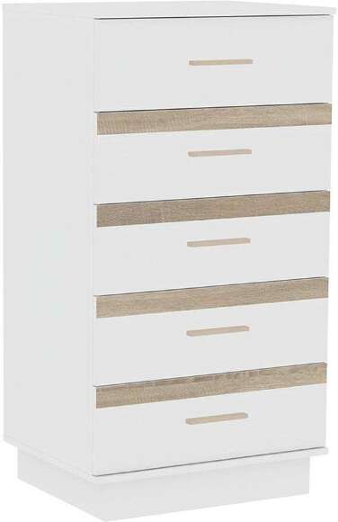 Комод высокий 3 Анона, белый