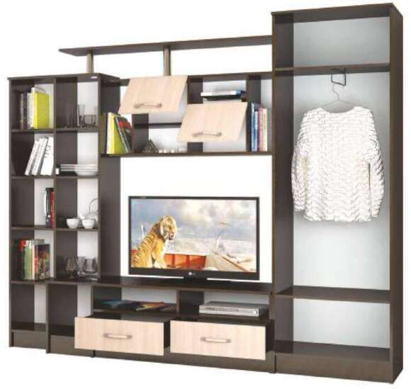 Стенка для гостиной Оскар-5 ТЭКС (Венге)