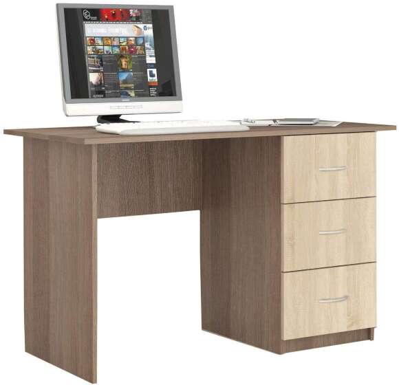 Стол письменный Сити-1 ТЭКС (Ясень шимо)