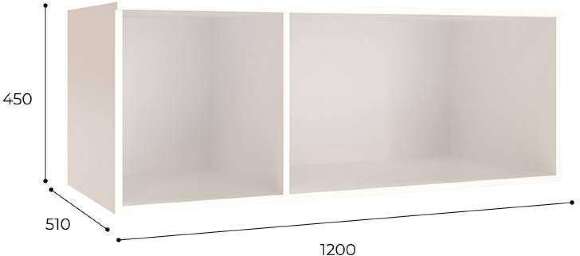 Антресоль для шкафа 120 см Лагуна, белый/дуб юкон Антресоль для шкафа 120 см Лагуна, белый/дуб юкон
