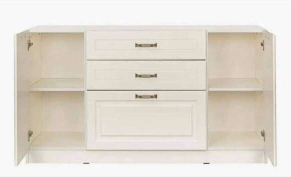 Ливерпуль Комод Белый, ясень ваниль НМ-1012-100 ПВХ Ливерпуль Комод Белый, ясень ваниль НМ-1012-100 ПВХ