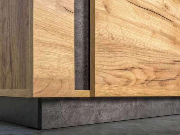 Арчи тумба 10.86 Дуб крафт золотой / Камень темный